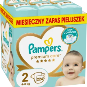 PAMPERS Premium Care pieluchy 4 8kg rozmiar 2 224 szt